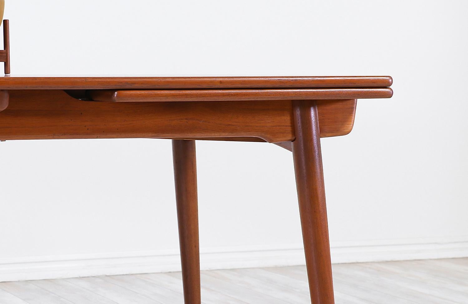 Wood Hans J. Wegner AT 312 Draw-Leaf Dining Table for Andreas