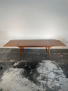 Hans J. Wegner AT-312 Sculpted Teak & Oak Dining Table for Andreas Tuck