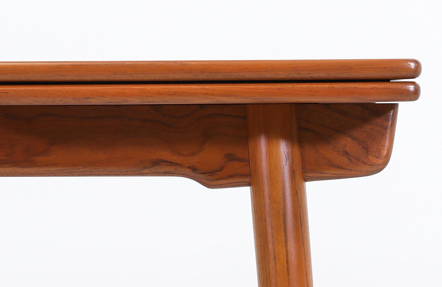 Hans J. Wegner AT 312 Teak Draw-Leaf Dining Table for Andreas Tuck 2
