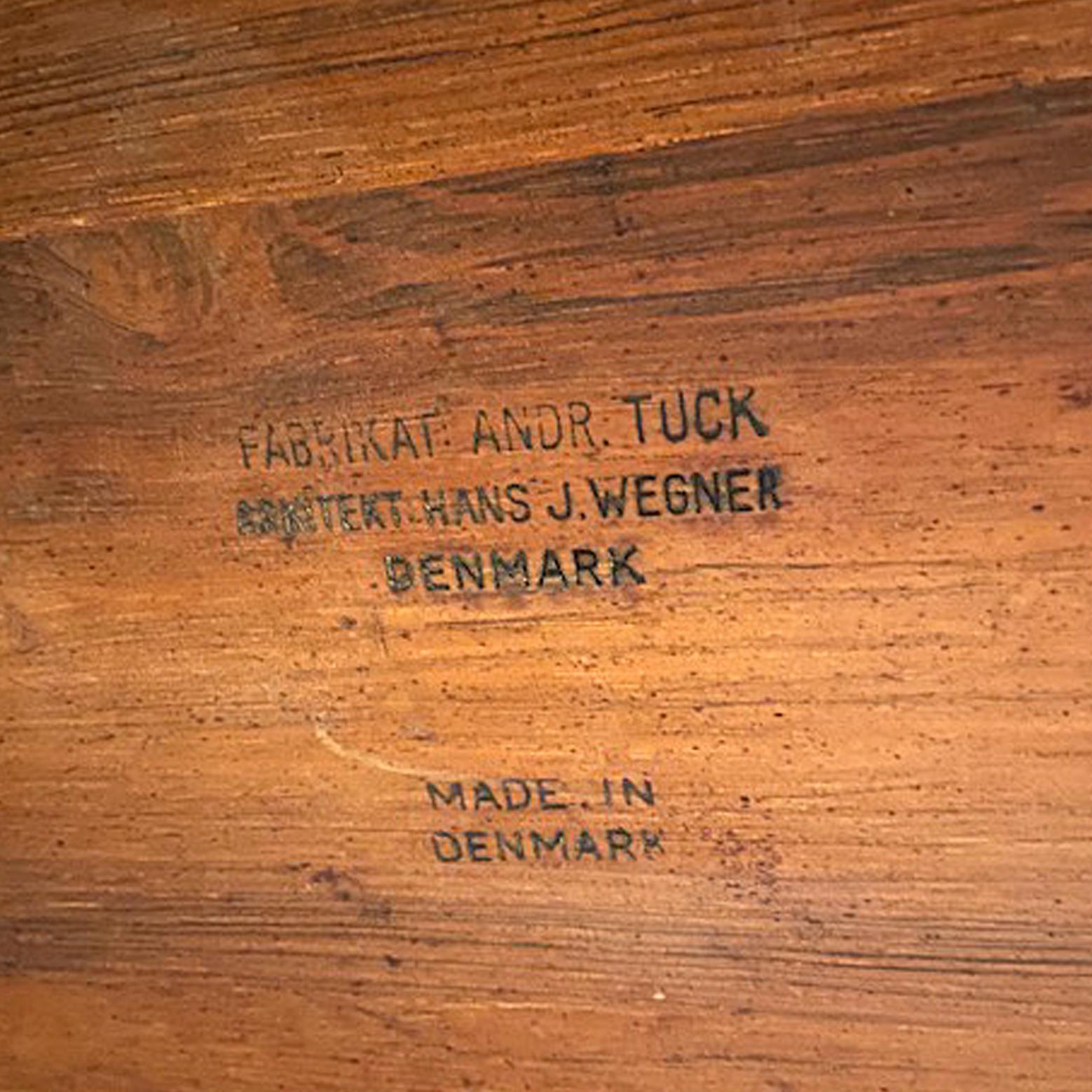 Table de salle à manger à abattant en bois de rose et acier AT-319 de Hans J. Wegner pour Andreas Tuck en vente 3