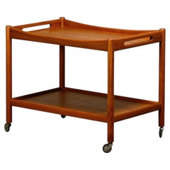 Hans J. Wegner AT-45 Trolley in Teak for Andreas Tuck and Illums Bolighus, 1960s
