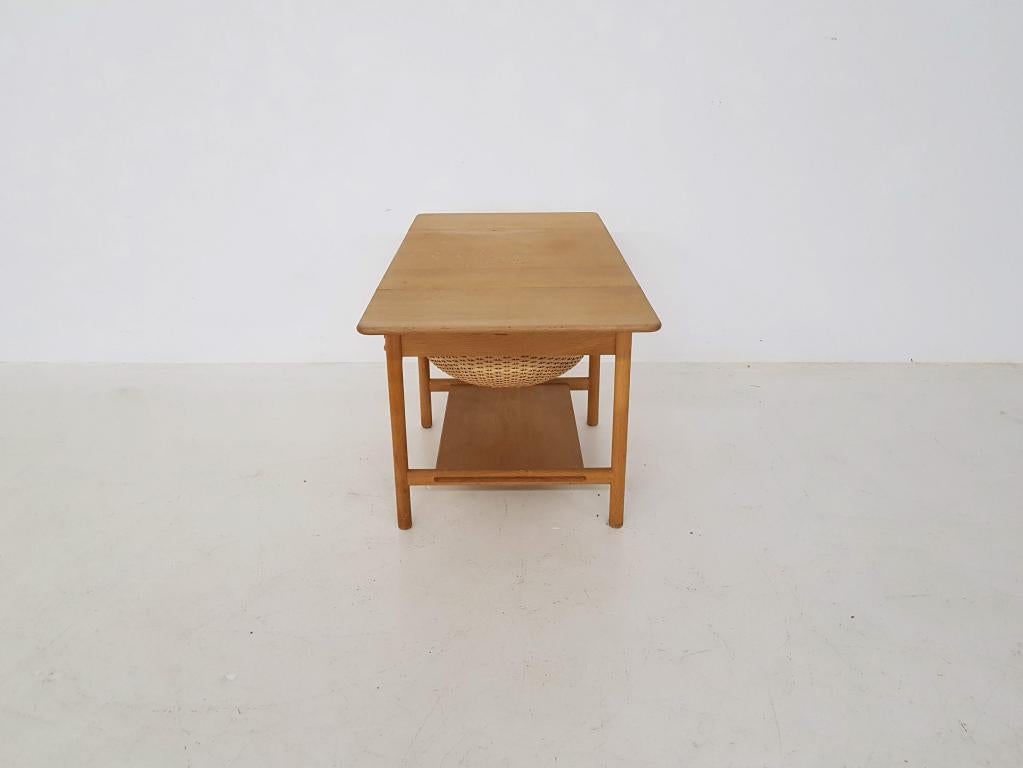 Hans J. Wegner “AT33 / PP33” Sewing Table for PP Møbler, Danish Modern 1953 6