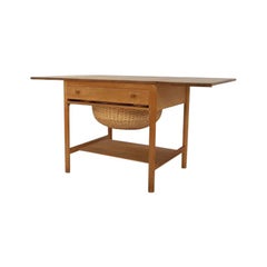 Hans J. Wegner “AT33 / PP33” Sewing Table for PP Møbler, Danish Modern 1953