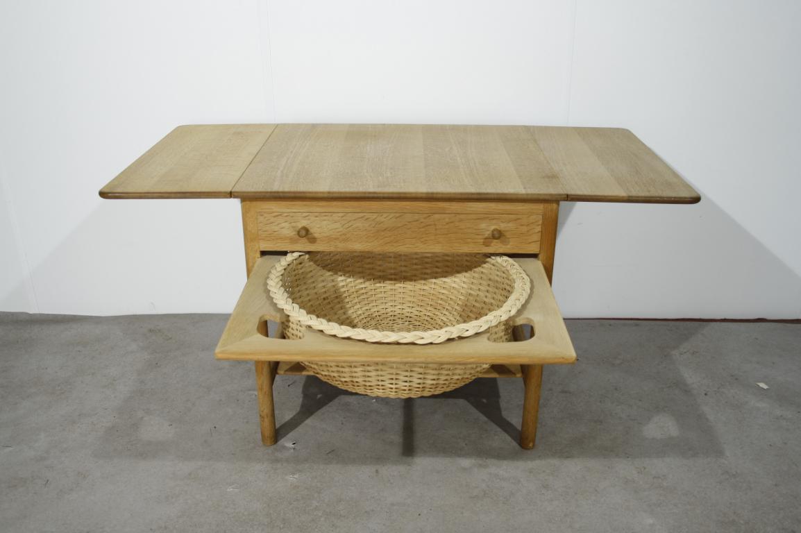 20th Century Hans J. Wegner “AT33 / PP33” Sewing Table for PP Mobler, Denmark, 1953