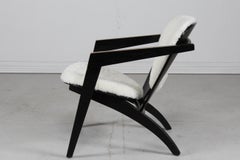 Hans J. Wegner Butterfly Easy Chair GE 460 of Oak with Sheepskin by GETAMA, 1990s