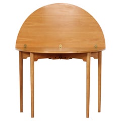 Hans J. Wegner Card Table of Cherry Wood, Made by Fritz Hansen A/S, Denmark 1968