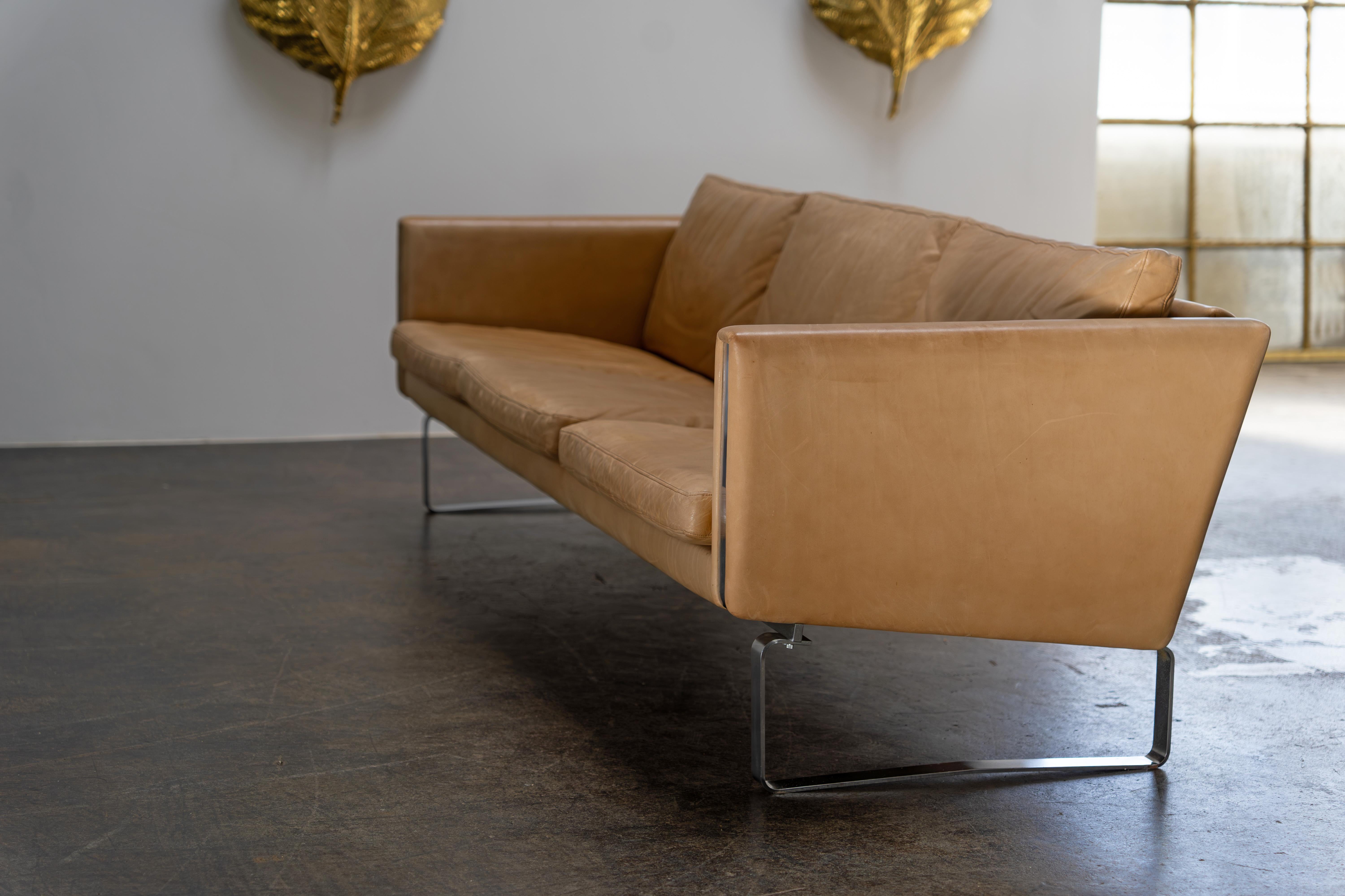 Hans J. Wegner Ch-103 3-Sitzer-Sofa, Carl Hansen, 1970er Jahre 3