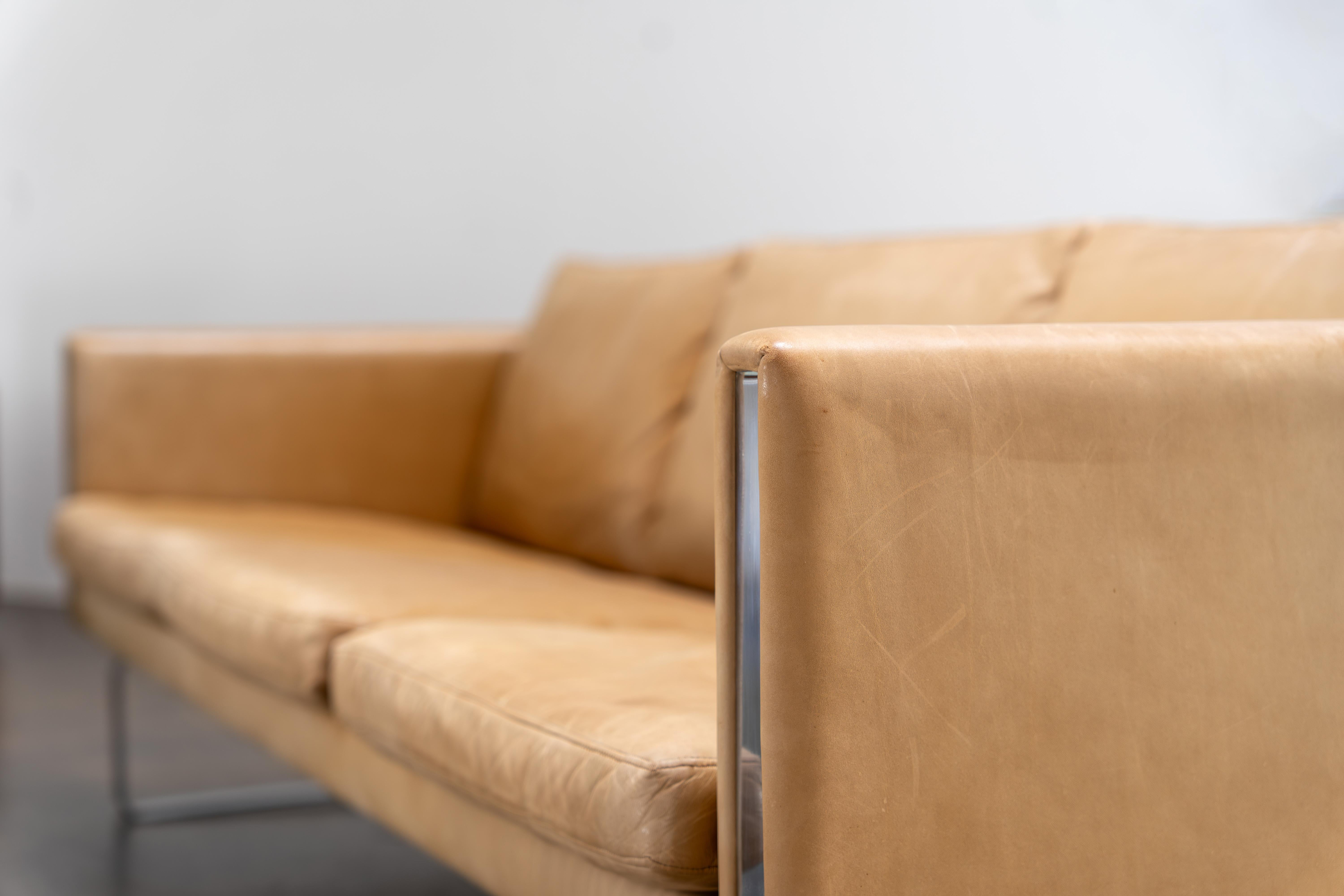 Hans J. Wegner Ch-103 3-Sitzer-Sofa, Carl Hansen, 1970er Jahre 2