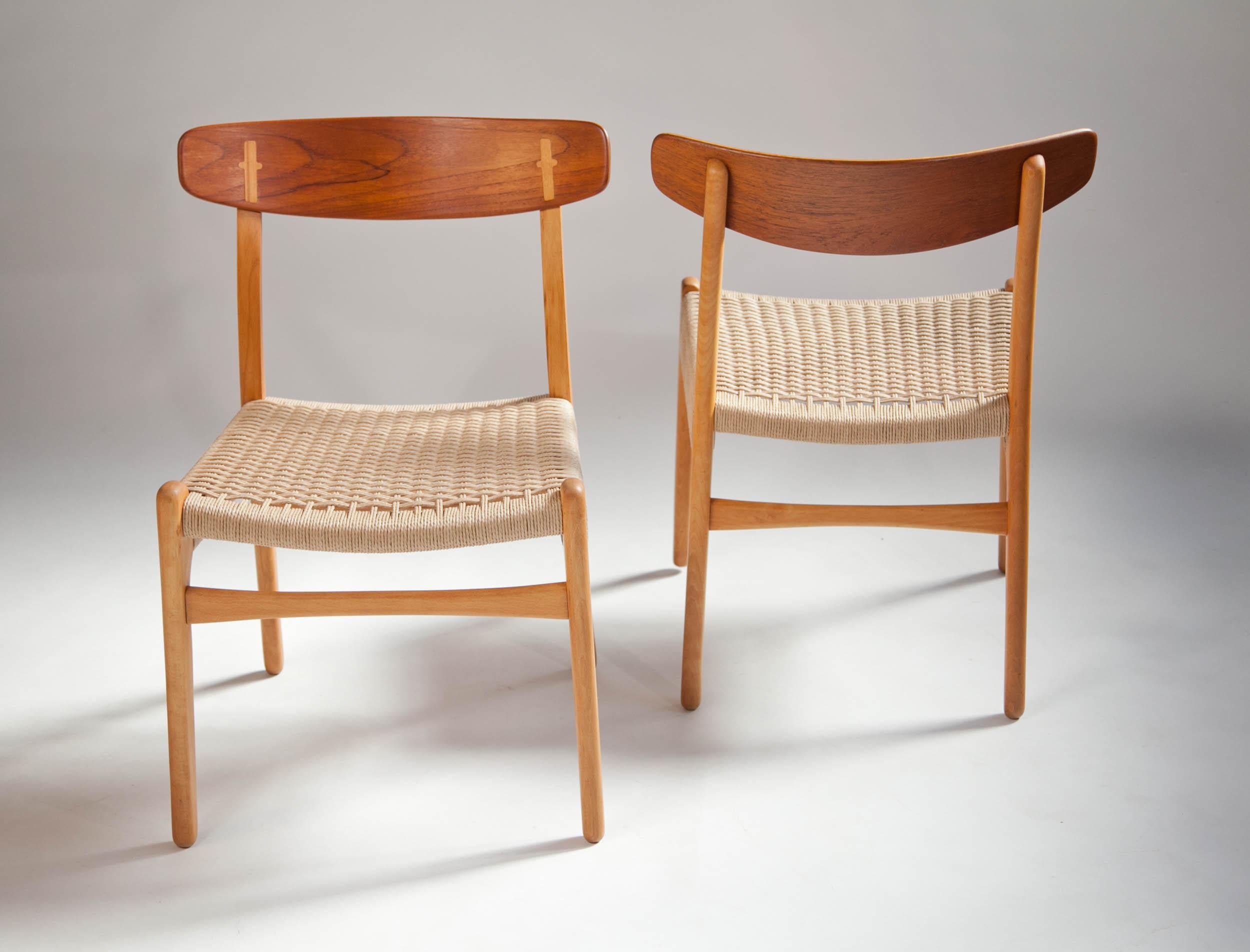 Hans J. Wegner Ch-23 Dining Chairs, Set of 6, Denmark 7