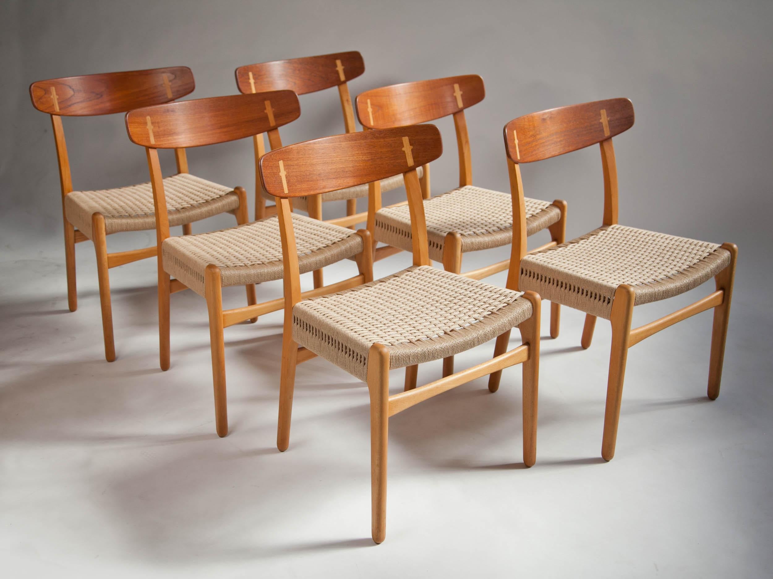 Hans J. Wegner Ch-23 Dining Chairs, Set of 6, Denmark 10