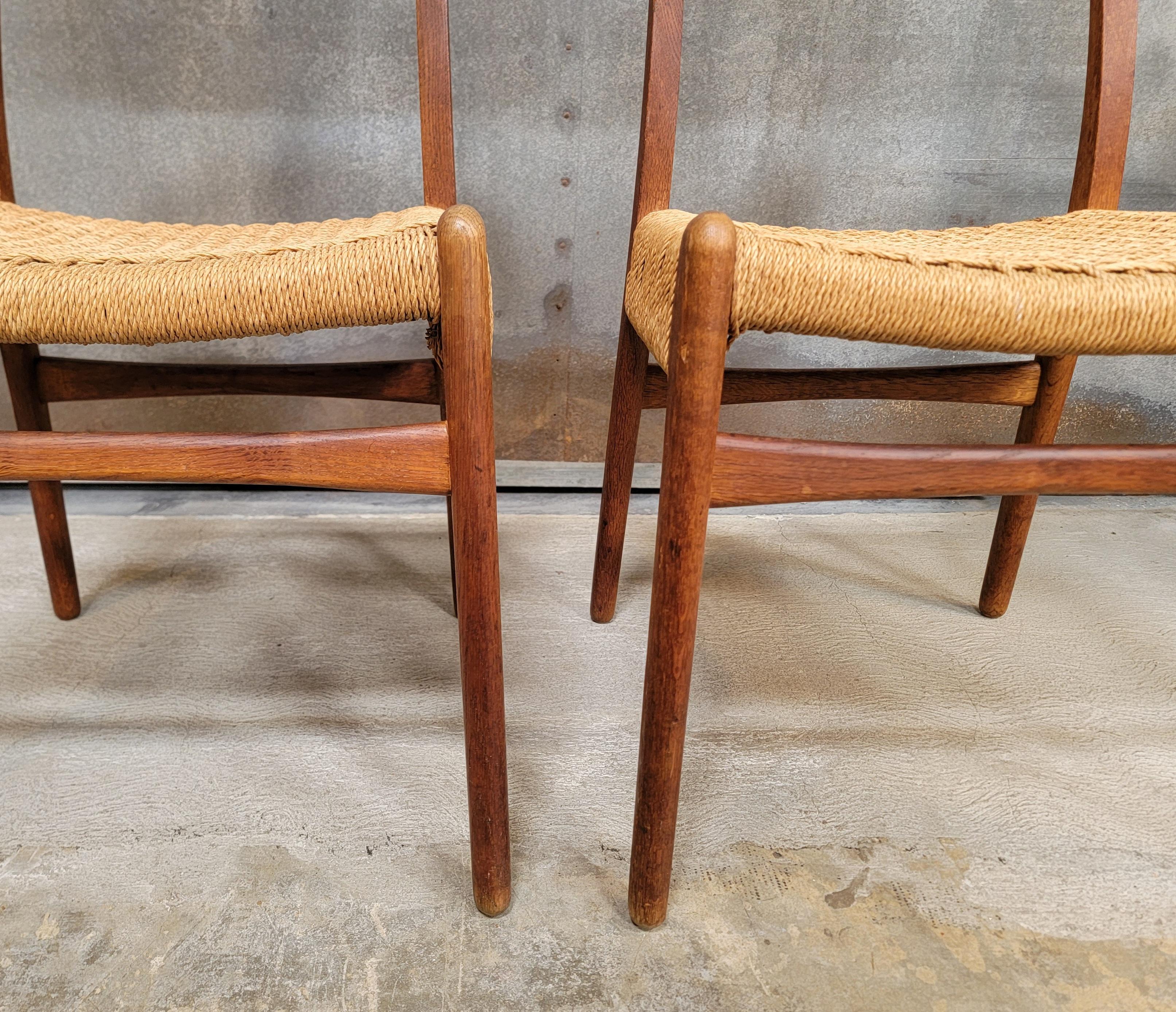Hans J. Wegner CH-23 Teak Dining Chairs A Pair 3