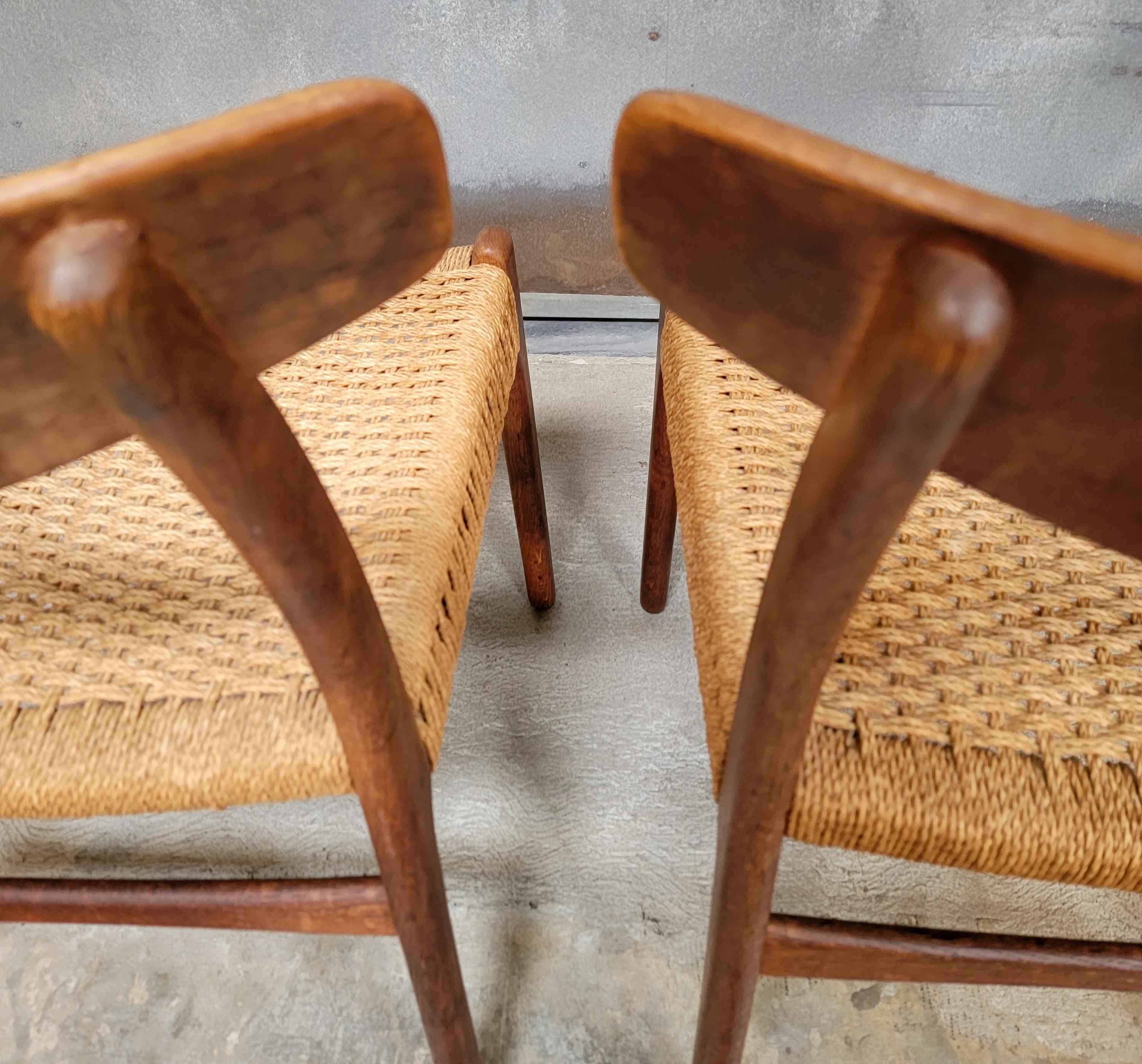 Hans J. Wegner CH-23 Teak Dining Chairs A Pair 4
