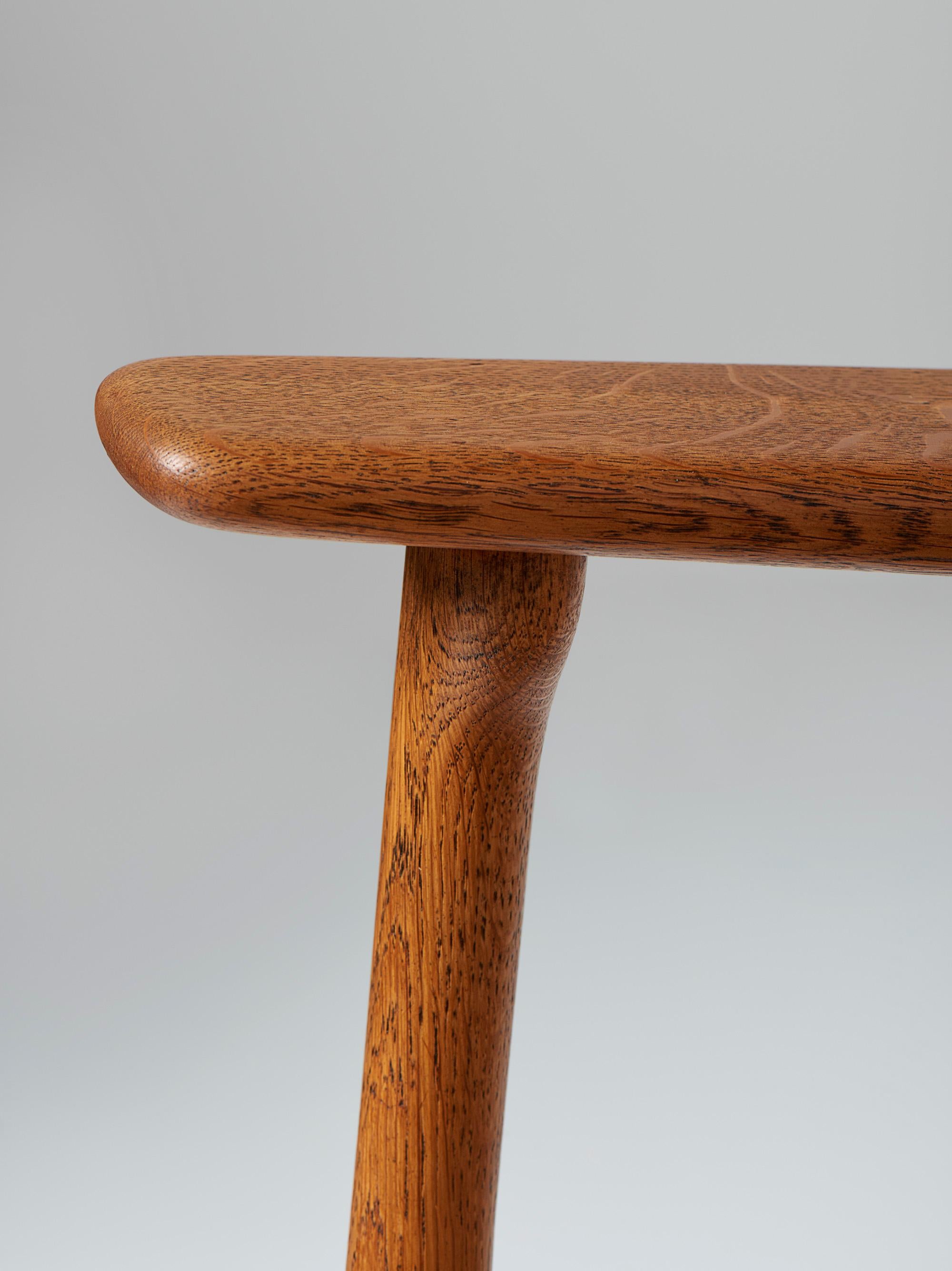 Mid-20th Century Hans J. Wegner CH-25 Oak Lounge Chair, 1950 For Sale