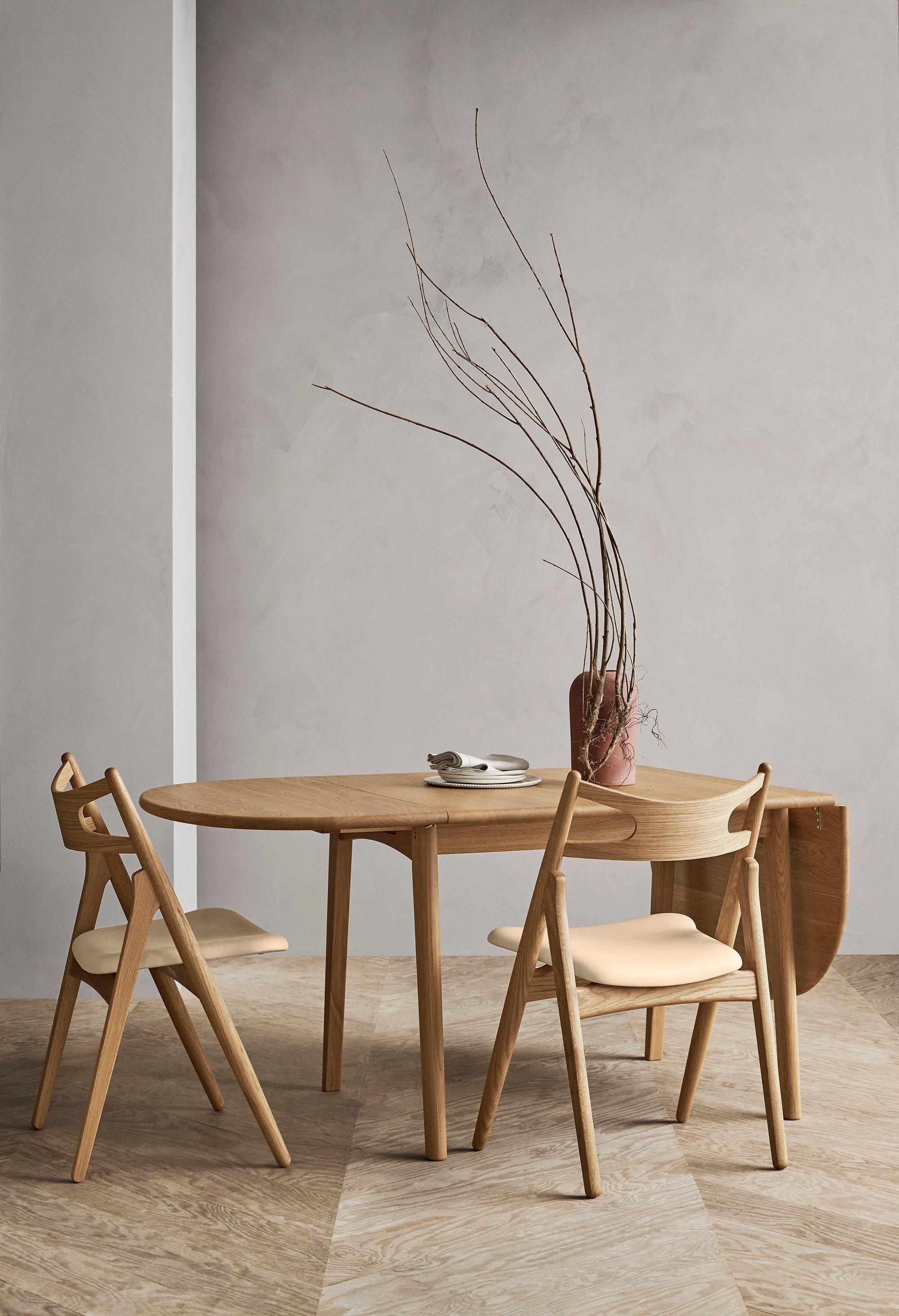 Huilé Table de salle à manger CH002 de Hans J. Wegner en hêtre Huile pour Carl Hansen & Son en vente