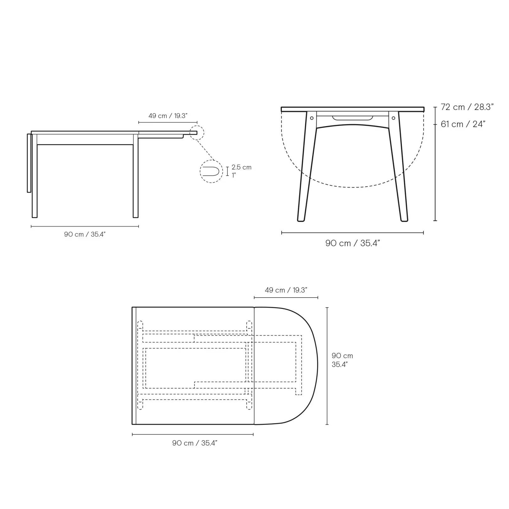 Table de salle à manger CH002 de Hans J. Wegner en hêtre Huile pour Carl Hansen & Son en vente 1
