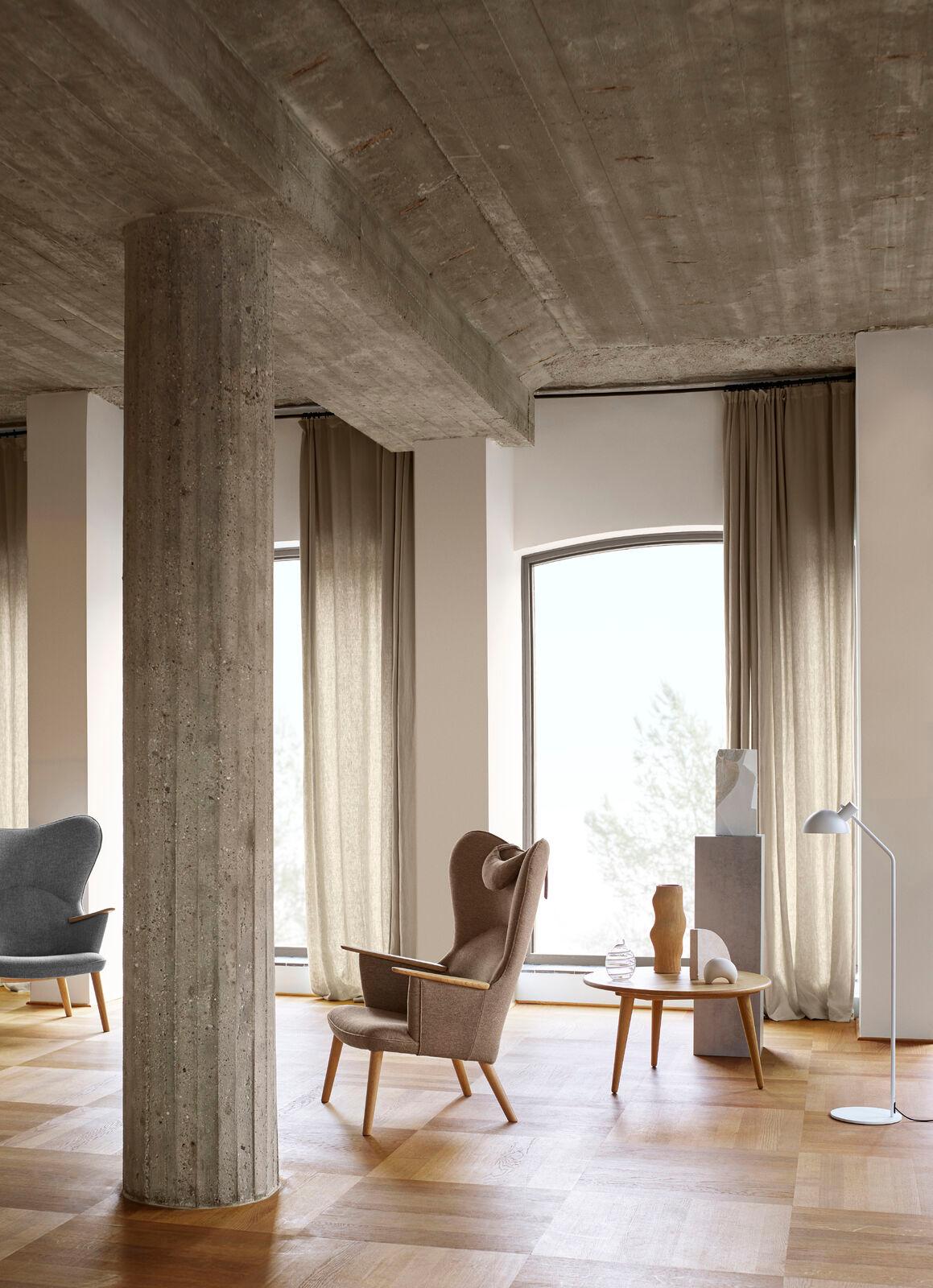 Mid-Century Modern Hans J. Wegner CH008 Table basse Ø78 cm x H44 cm Chêne huilé pour Carl Hansen en vente