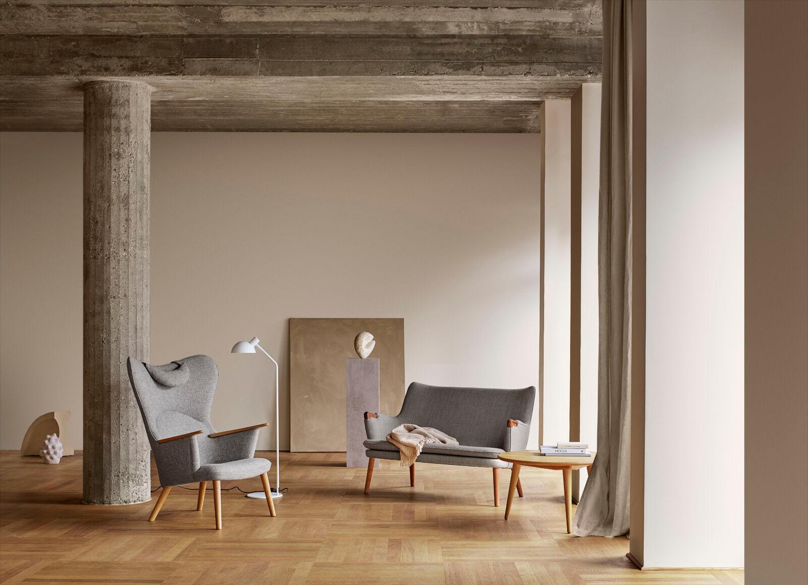 Danois Hans J. Wegner CH008 Table basse Ø78 cm x H44 cm Chêne huilé pour Carl Hansen en vente