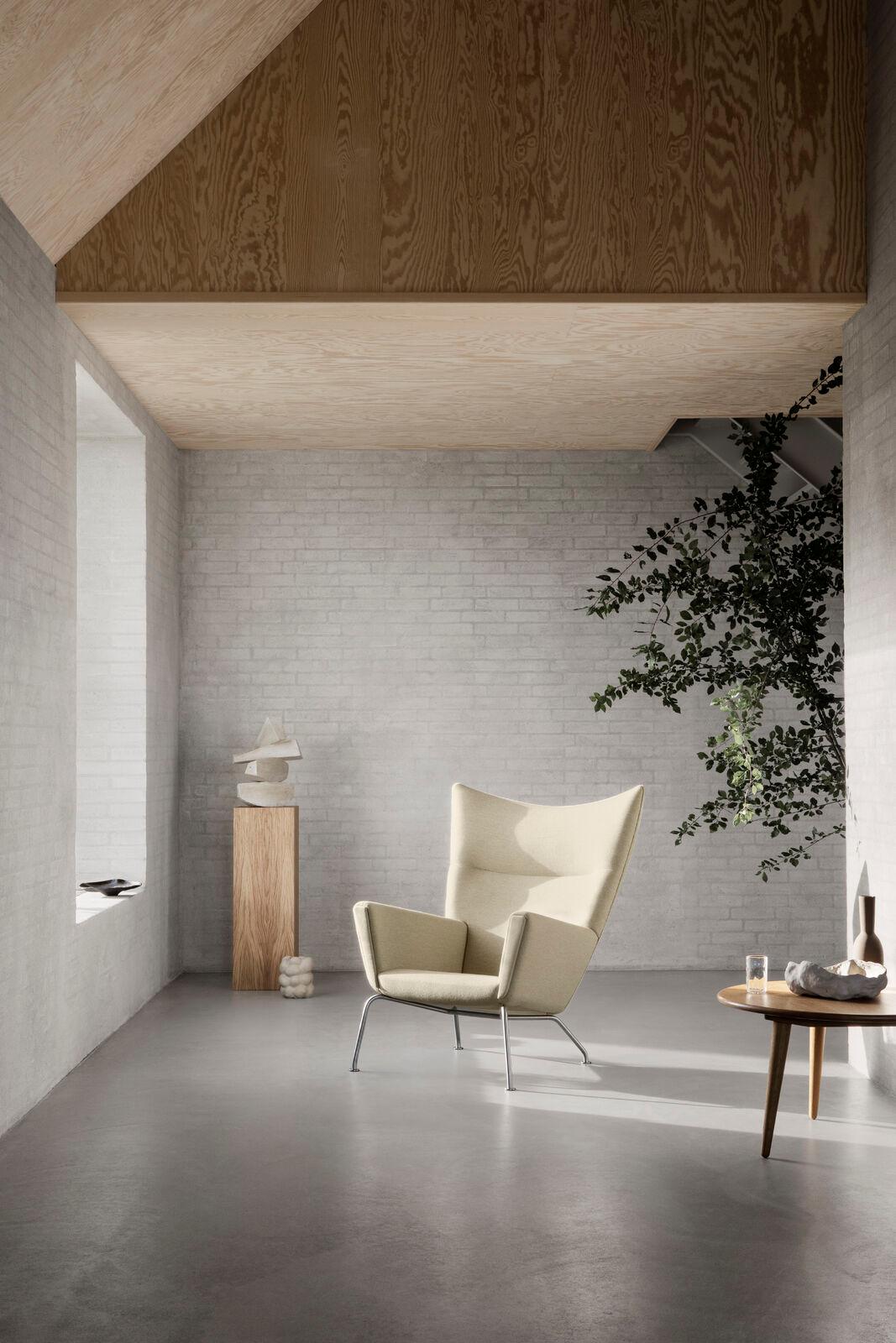 Huilé Hans J. Wegner CH008 Table basse Ø78 cm x H44 cm Chêne huilé pour Carl Hansen en vente