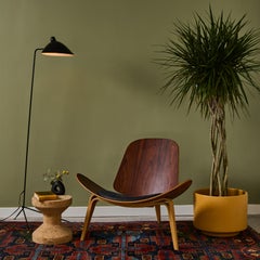 Hans J. Wegner 'CH07 Shell' 60th Anniversary Lounge Chair in Leather Upholstery