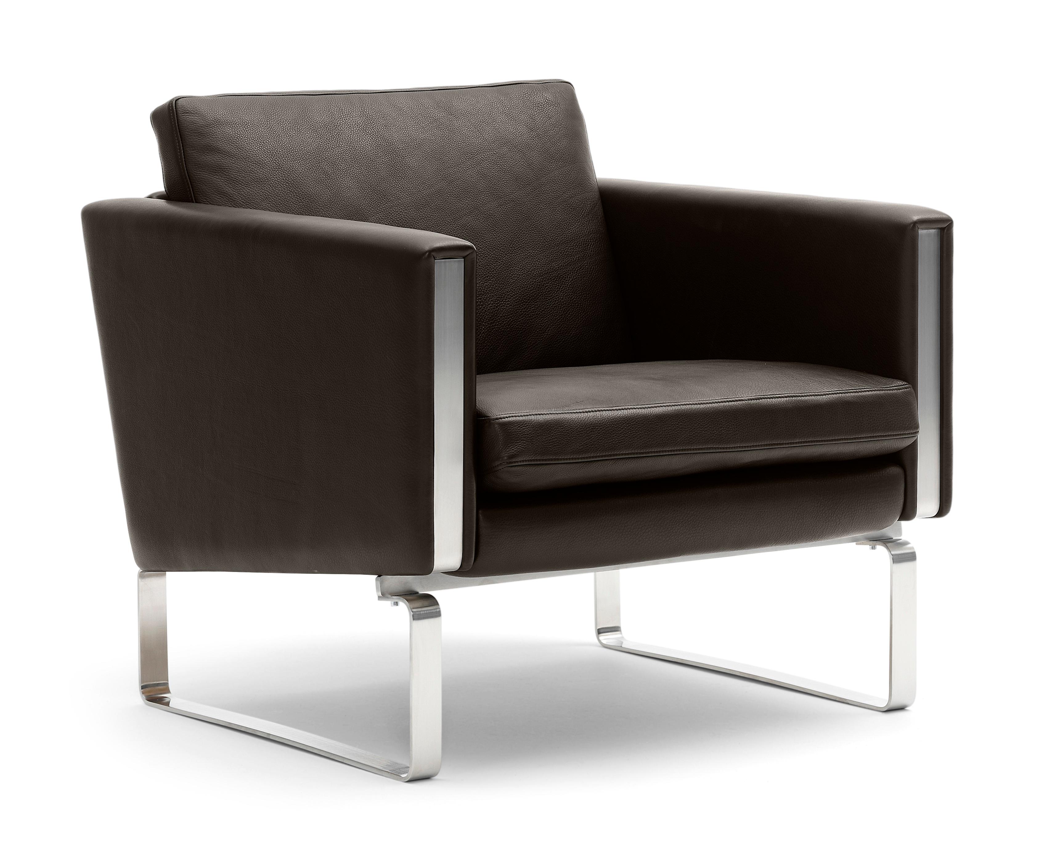Hans J Wegner 'CH101' Loungesessel aus Thor-Leder für Carl Hansen & Sohn im Angebot 3