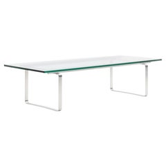 Hans J. Wegner 'CH108' Glas Couchtisch für Carl Hansen & Son
