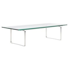 Hans J. Wegner 'CH108' Glas Couchtisch für Carl Hansen & Son