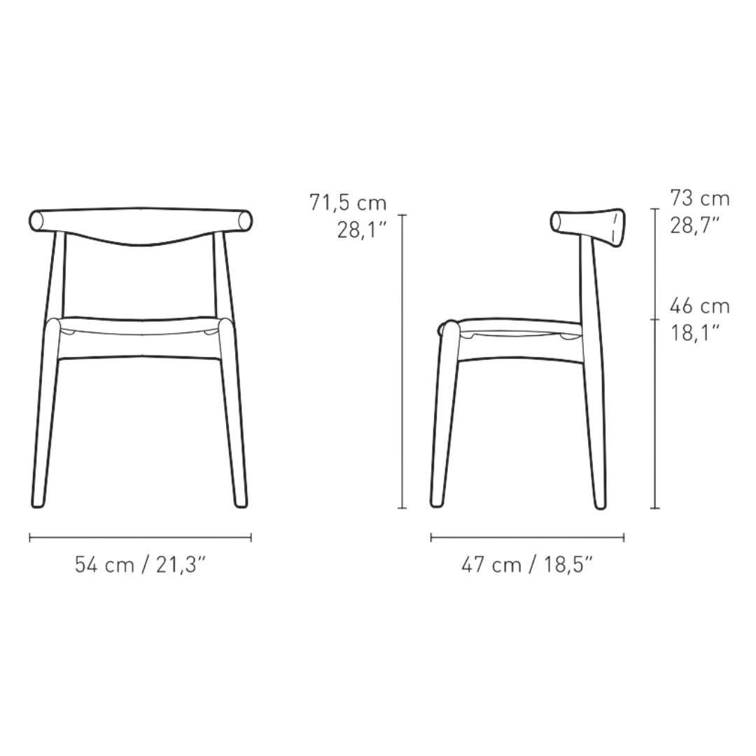 Danese Sedia Hans J. Wegner 'CH20' in Oak, pelle e sapone per Carl Hansen & Son in vendita