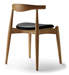 Hans J. Wegner CH20 Elbow Chair Oak Oil Leather Thor 301 for Carl Hansen