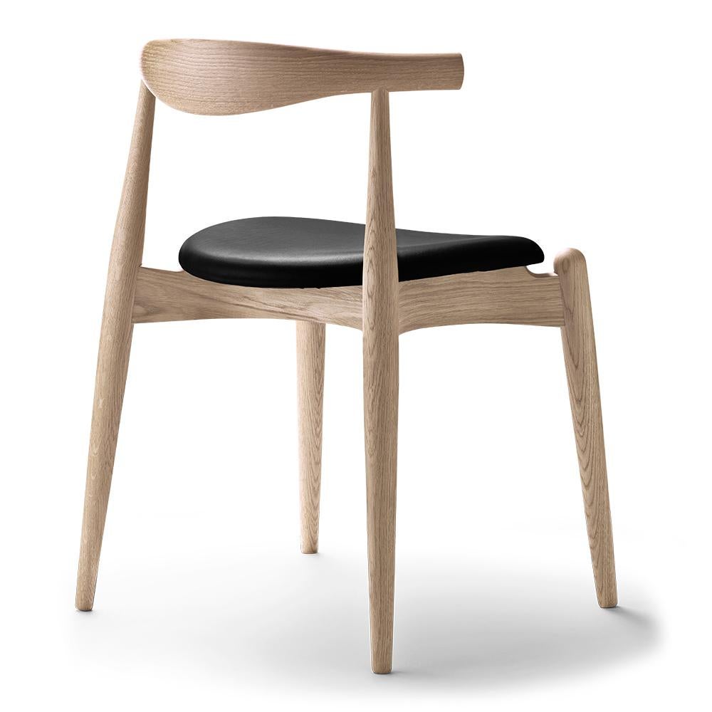Hans J. Wegner CH20 Ellenbogenstuhl Eiche Seifenleder Thor 301 für Carl Hansen (Moderne der Mitte des Jahrhunderts) im Angebot