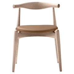 Hans J. Wegner CH20 Elbow Chair Oak Soap Leather Thor 325 for Carl Hansen
