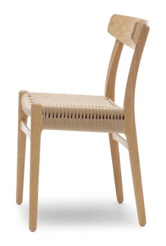 Hans J. Wegner CH23 Chair Oak Oil Natural Paper Cord for Carl Hansen