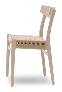 Hans J. Wegner CH23 Chair Oak Soap Natural Paper Cord for Carl Hansen