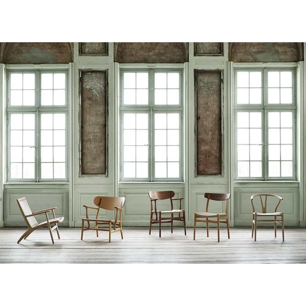 Hans J. Wegner CH23 Stuhl Eiche/Walnuss Öl Naturpapier Corde für Carl Hansen (Geölt) im Angebot