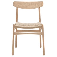 Hans J. Wegner CH23 Chair Oak White Oil Natural Paper Cord for Carl Hansen