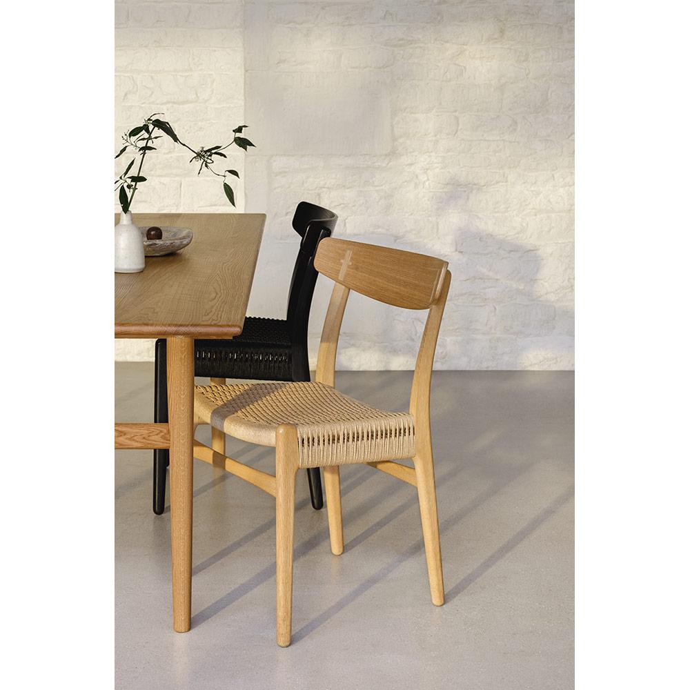 Hans J. Wegner CH23 Stuhl Walnussöl Naturpapier Corde für Carl Hansen (21. Jahrhundert und zeitgenössisch) im Angebot