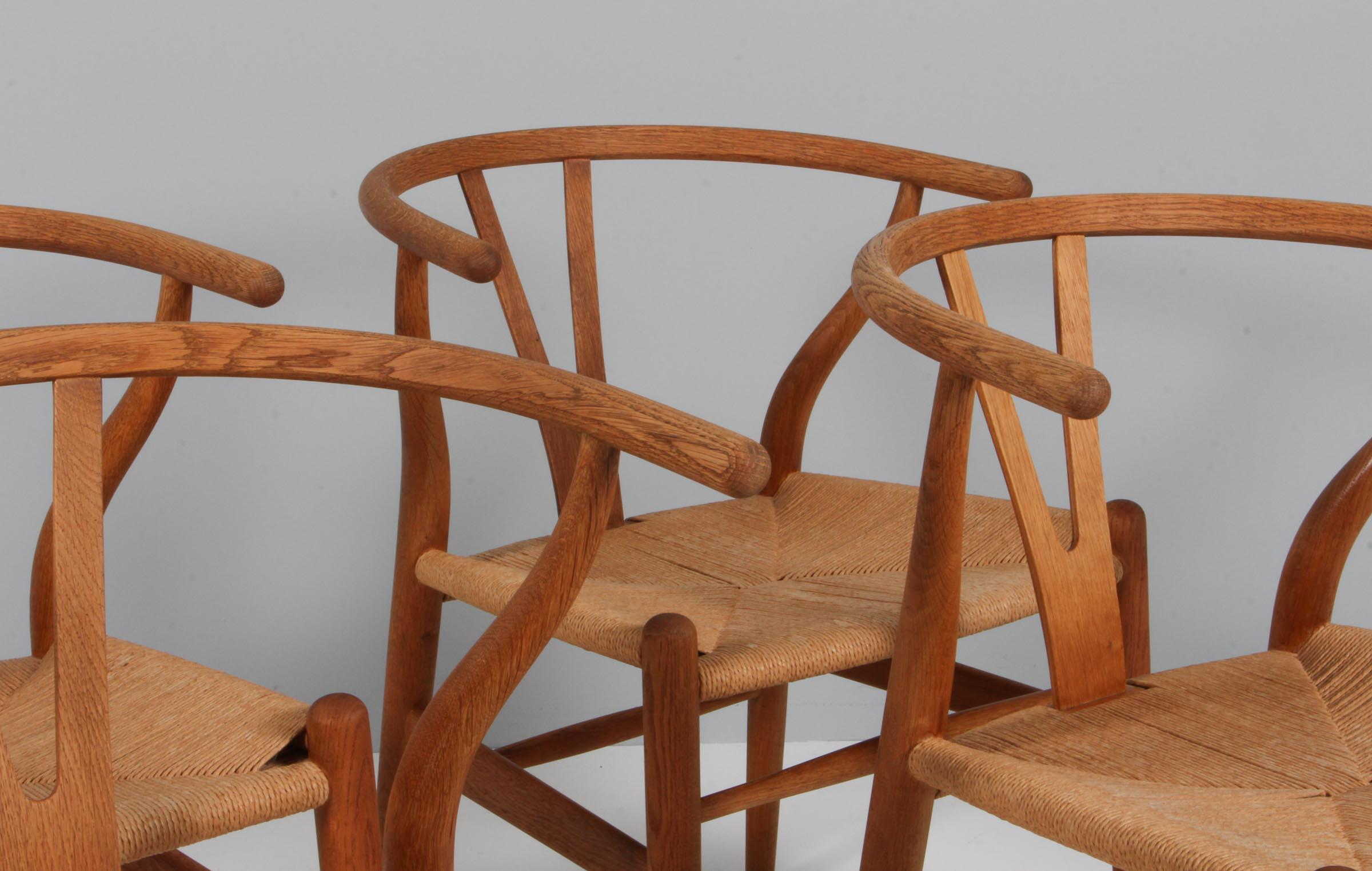 Danish Hans J. Wegner CH24 Wishbone Chair, 1970s, Oak