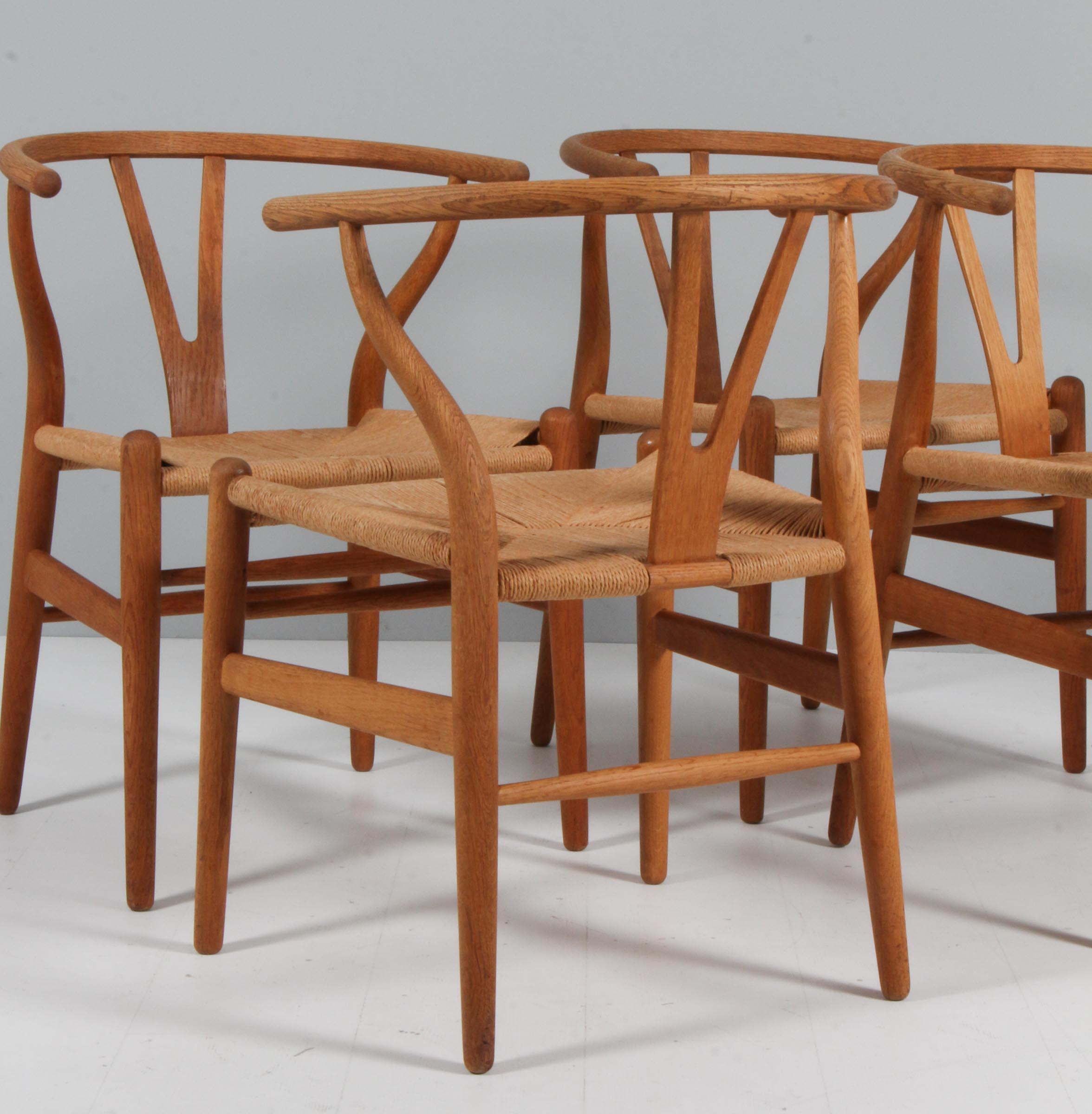 Late 20th Century Hans J. Wegner CH24 Wishbone Chair, 1970s, Oak