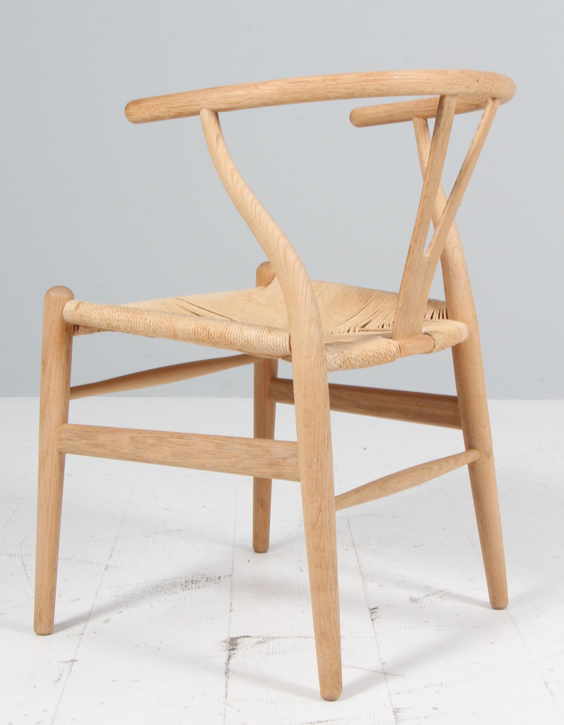 Corde en papier Hans J. Wegner CH24 Wishbone Chair, années 1970, Oak en vente