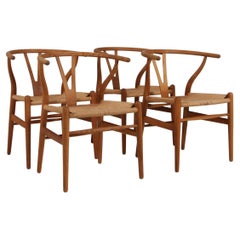 Sedia Hans J. Wegner CH24 Wishbone, anni '70, Oak