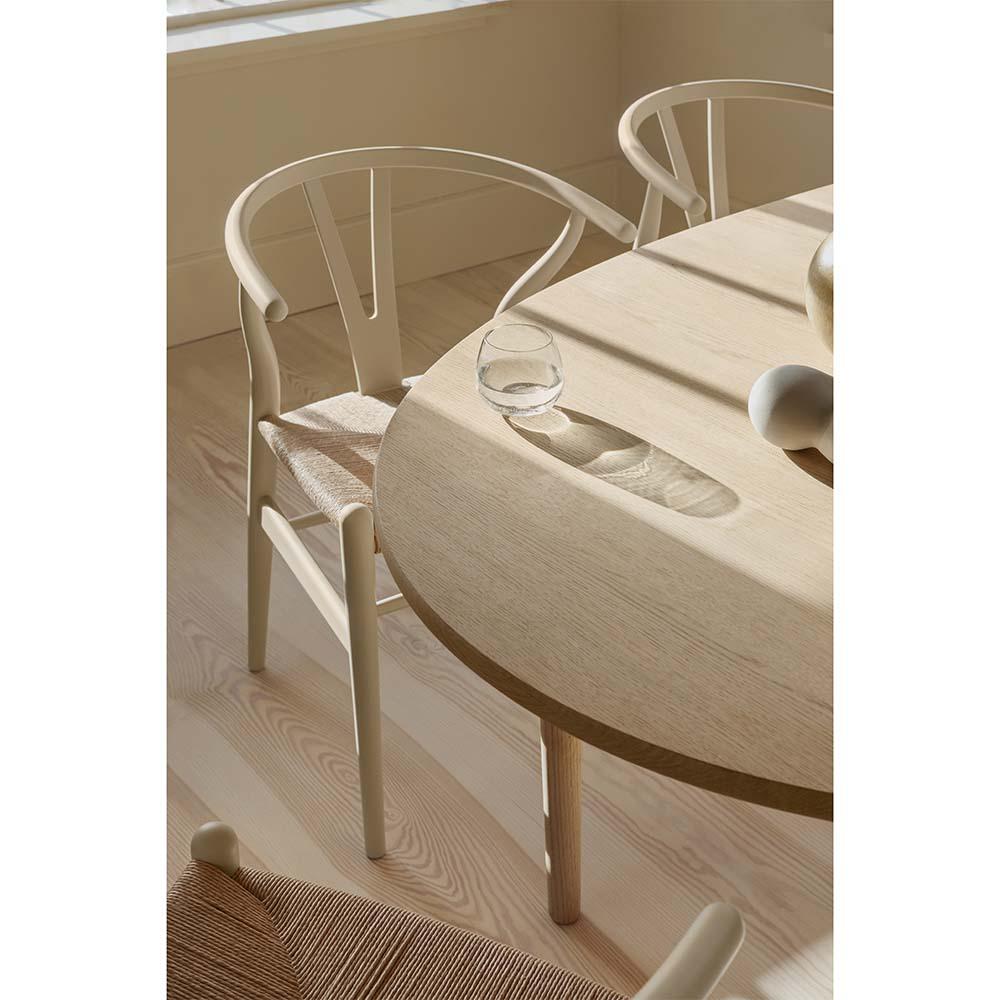 Danese Hans J. Wegner CH24 Sedia Wishbone Beeche Natural Papercord per Carl Hansen in vendita