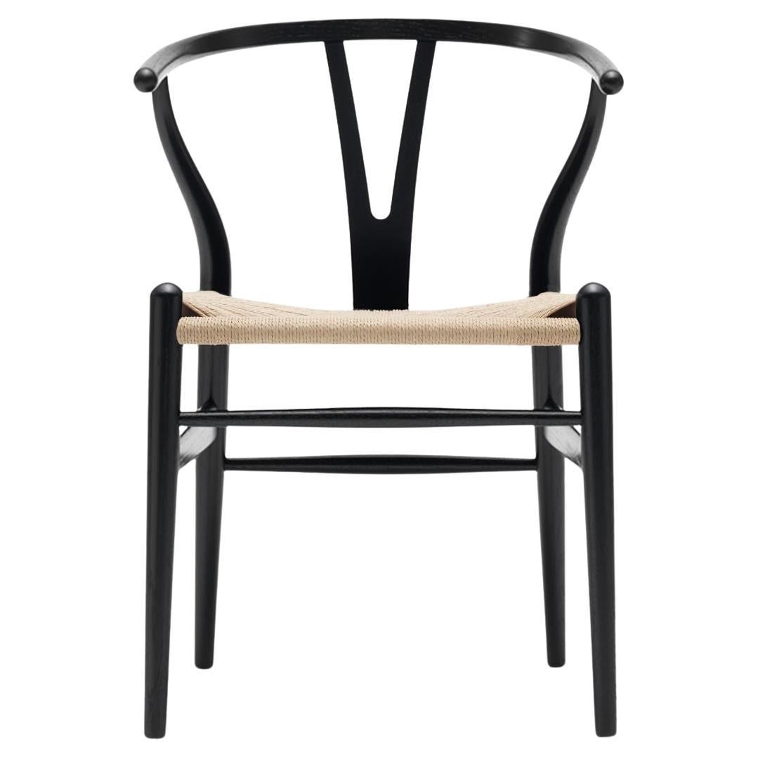 Hans J. Wegner 'CH24 Wishbone' Chair in Oak & Black Paint for Carl Hansen & Son
