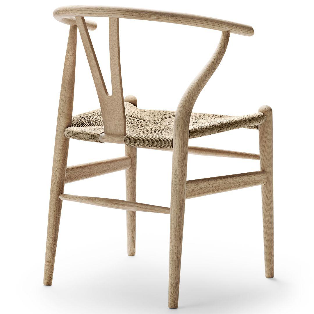 Danish Hans J. Wegner 'CH24 Wishbone' Chair in Oak & Soap for Carl Hansen & Son For Sale