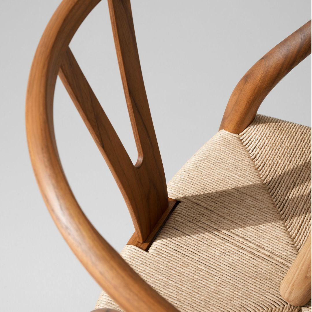 Contemporary Hans J. Wegner 'CH24 Wishbone' Chair in Teak and Oil for Carl Hansen & Son For Sale