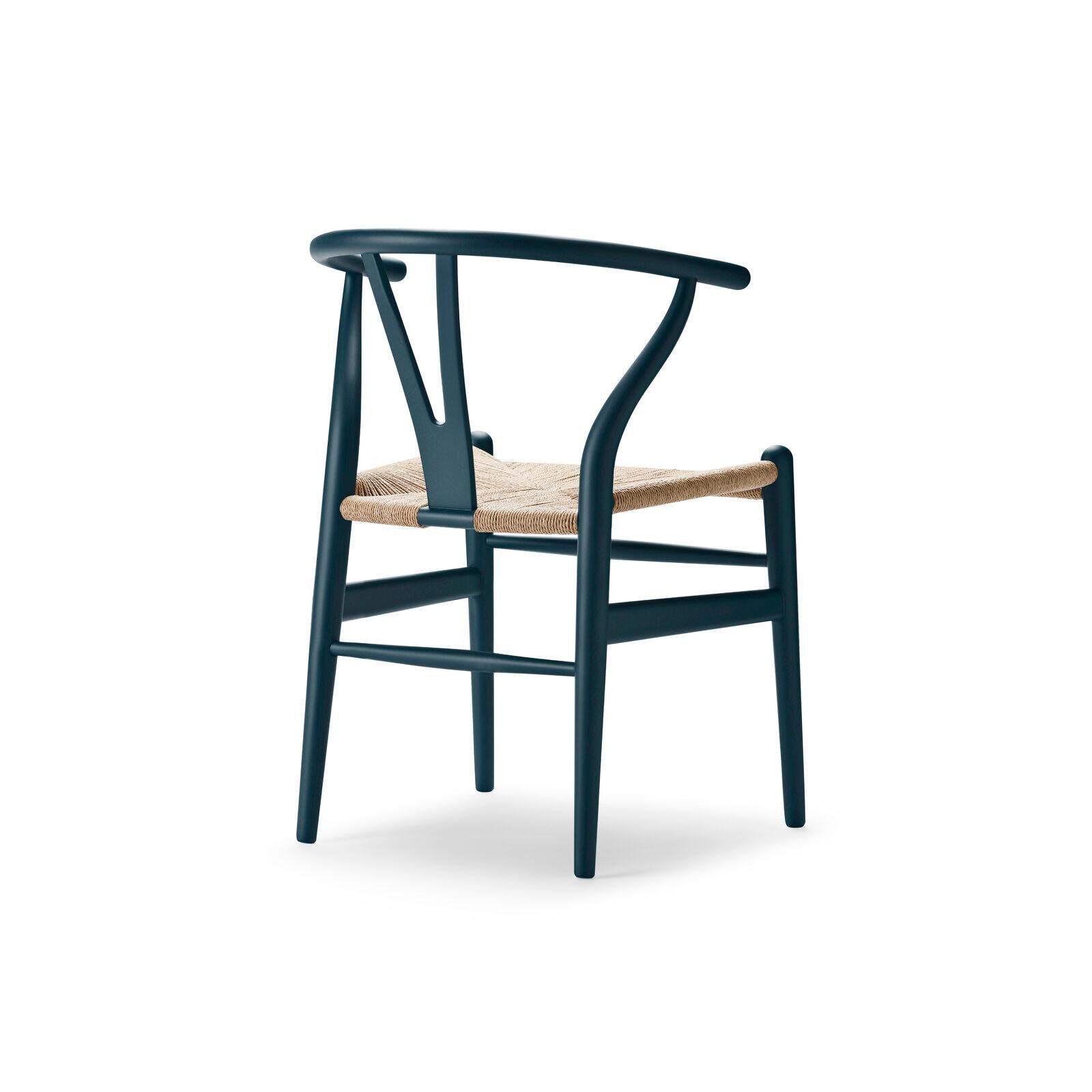 Hans J. Wegner CH24 Wishbone Chair Nordsee Natural Papercord für Carl Hansen (Moderne der Mitte des Jahrhunderts) im Angebot