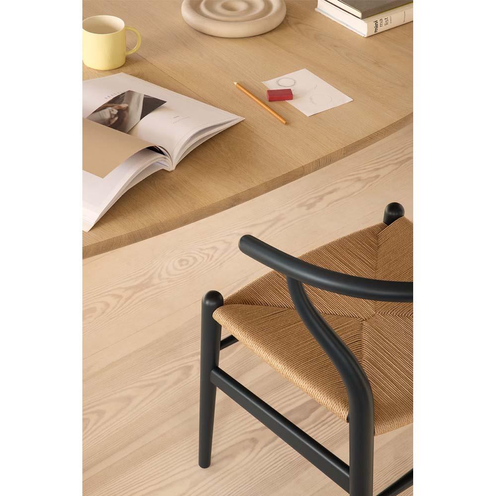Hans J. Wegner CH24 Wishbone Chair Nordsee Natural Papercord für Carl Hansen (Dänisch) im Angebot