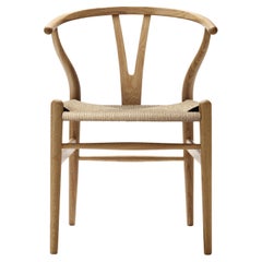 Hans J. Wegner CH24 Wishbone Chair Oak Oil Natural Papercord for Carl Hansen