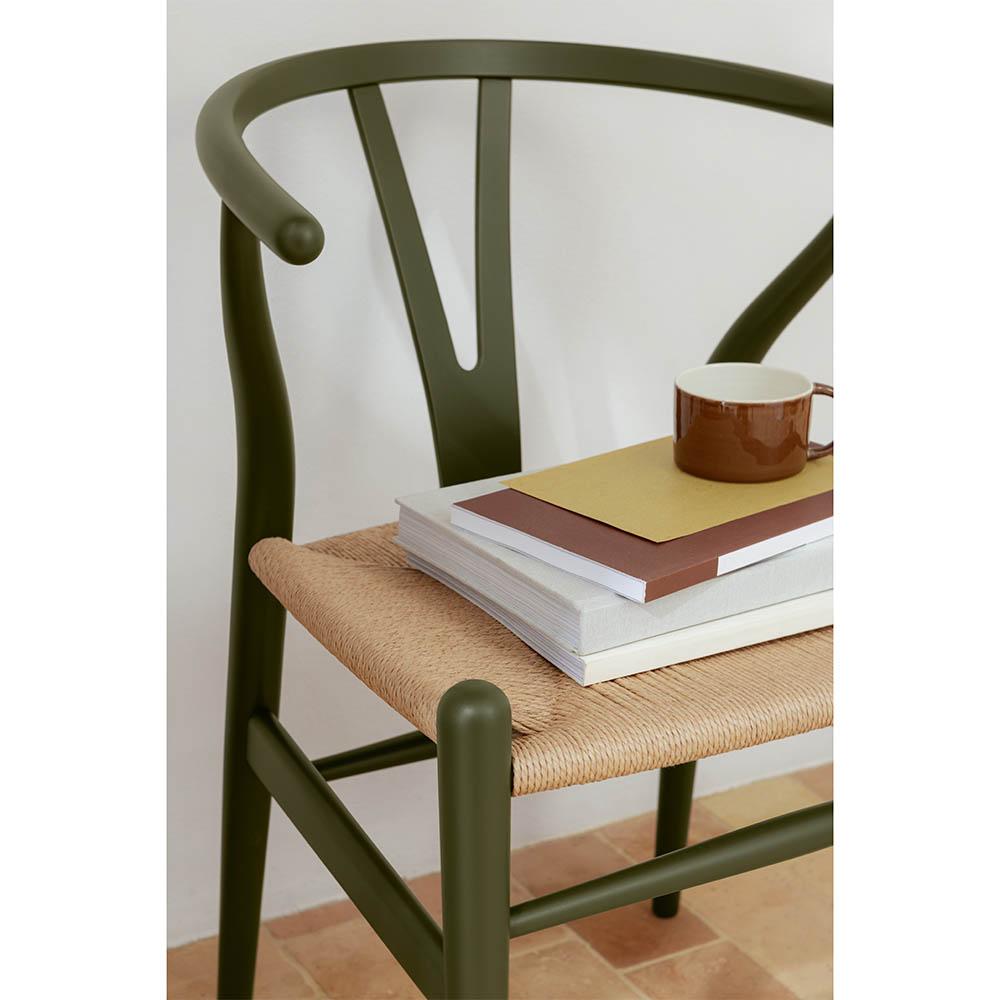 Hans J. Wegner CH24 Wishbone Chair Seegras Natural Papercord für Carl Hansen (Dänisch) im Angebot