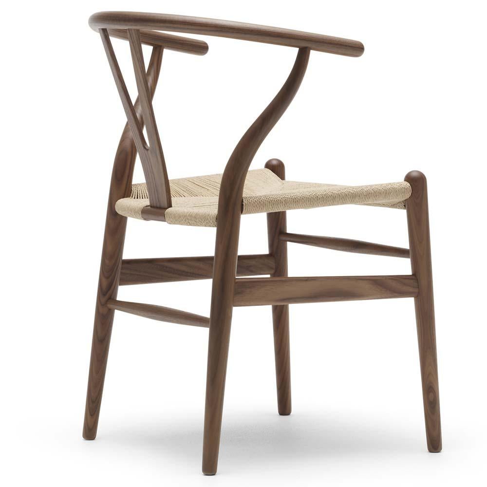 Hans J. Wegner CH24 Wishbone Chair Nussbaumöl Natural Papercord für Carl Hansen (Moderne der Mitte des Jahrhunderts) im Angebot