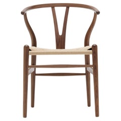 Hans J. Wegner CH24 Wishbone Chair Walnut Oil Natural Papercord for Carl Hansen