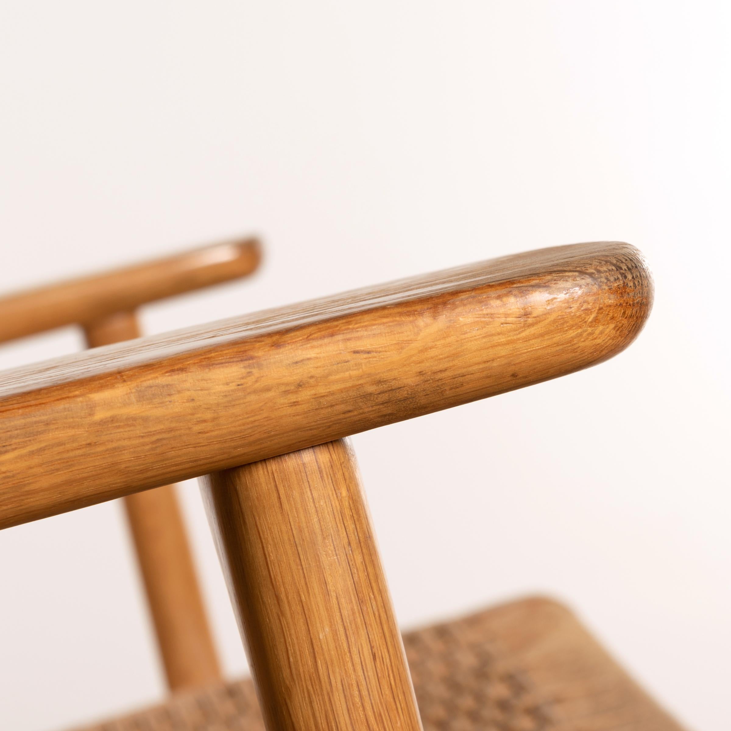 Hans J. Wegner CH25 Lounge Chair in Oak and Naturel Cord for Carl Hansen & Søn 8